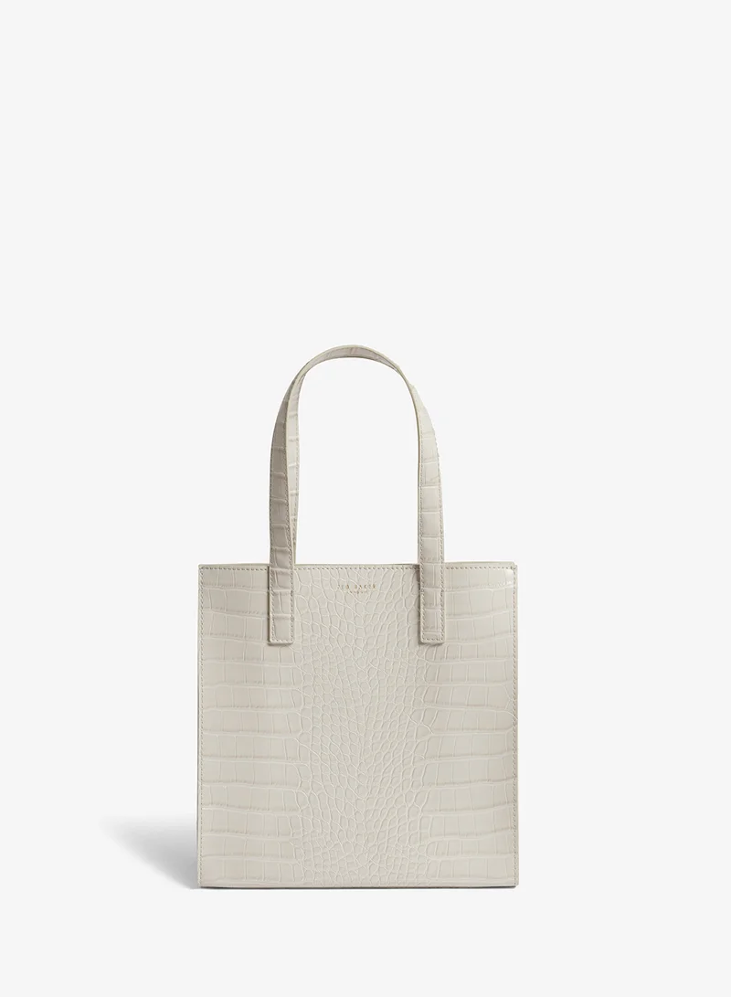 Ted Baker Wenonaa Croc Effect Small Icon Tote
