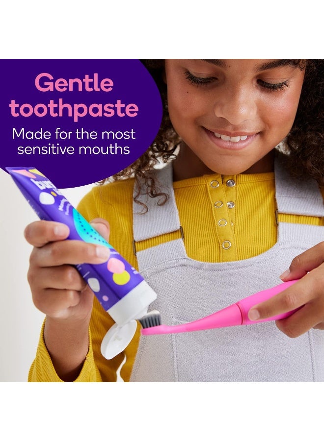BURST Fluoride Free Strawberry Kids Toothpaste 4oz2 Pack Great Tasting Dye Free for Baby Toddler Age 0 with Nano Hydroxyapatite - Image 5