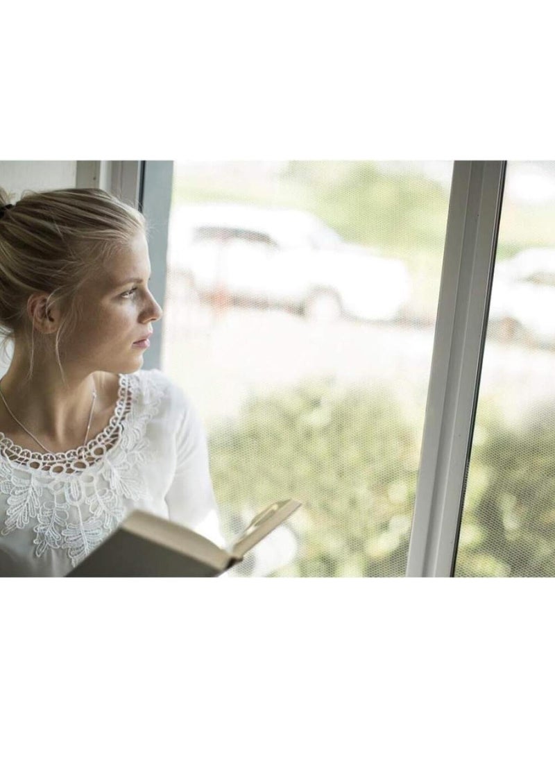 2 Pack 2m 1.5m Fly Screen Nets Insect Bug Fly Mosquito Window Mesh Screen with 2 Rolls Tapes DIY Mosquito Net for Window Kitchen Window Net Mesh Screen Mosquito Mesh Curtain Protector - Image 5