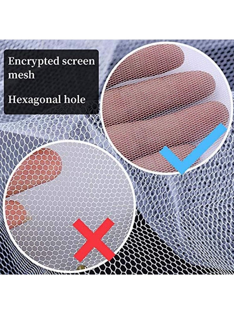 2 Pack 2m 1.5m Fly Screen Nets Insect Bug Fly Mosquito Window Mesh Screen with 2 Rolls Tapes DIY Mosquito Net for Window Kitchen Window Net Mesh Screen Mosquito Mesh Curtain Protector - Image 3