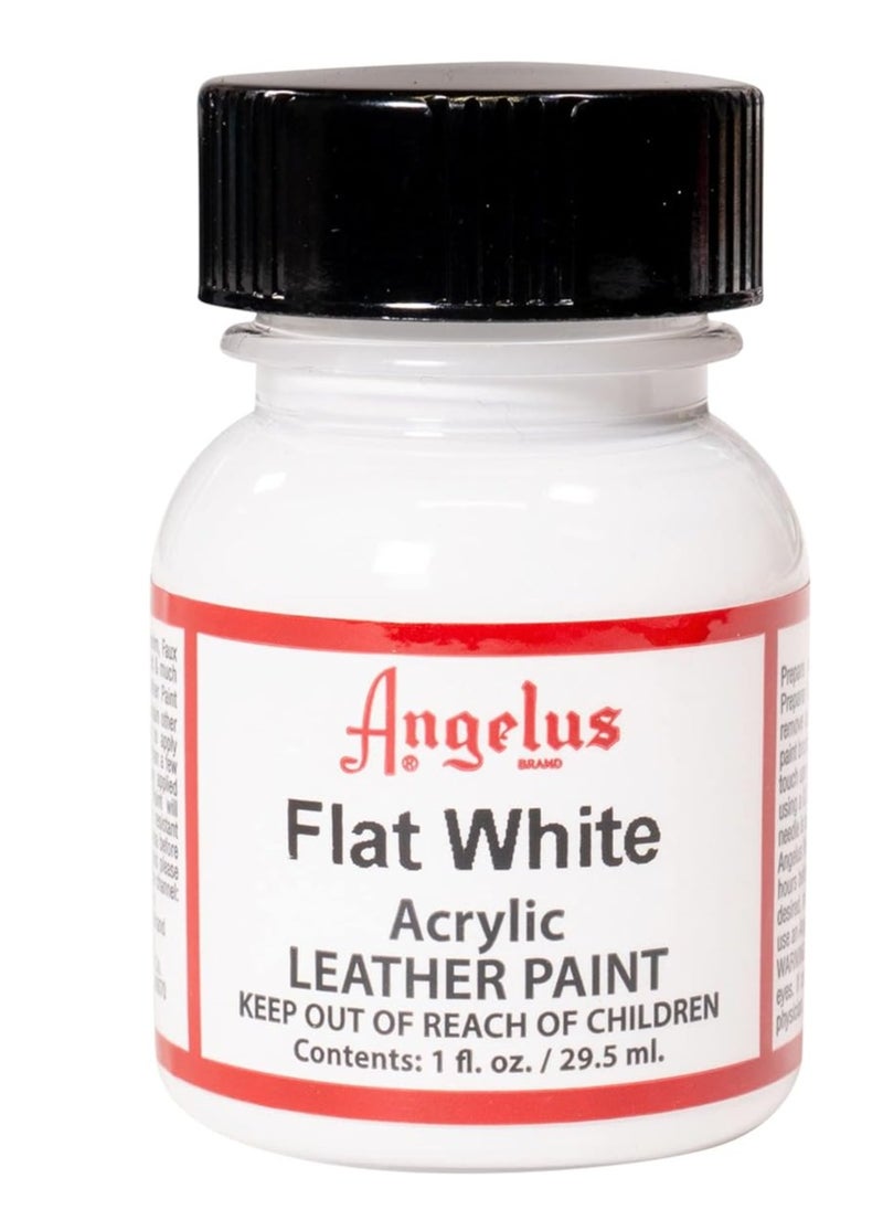 Angelus Angelus Acrylic Leather Paint 1oz Flat White  - Image 1