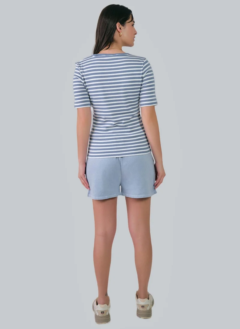 GANT Slim Striped 1X1 Ribbed T-Shirt