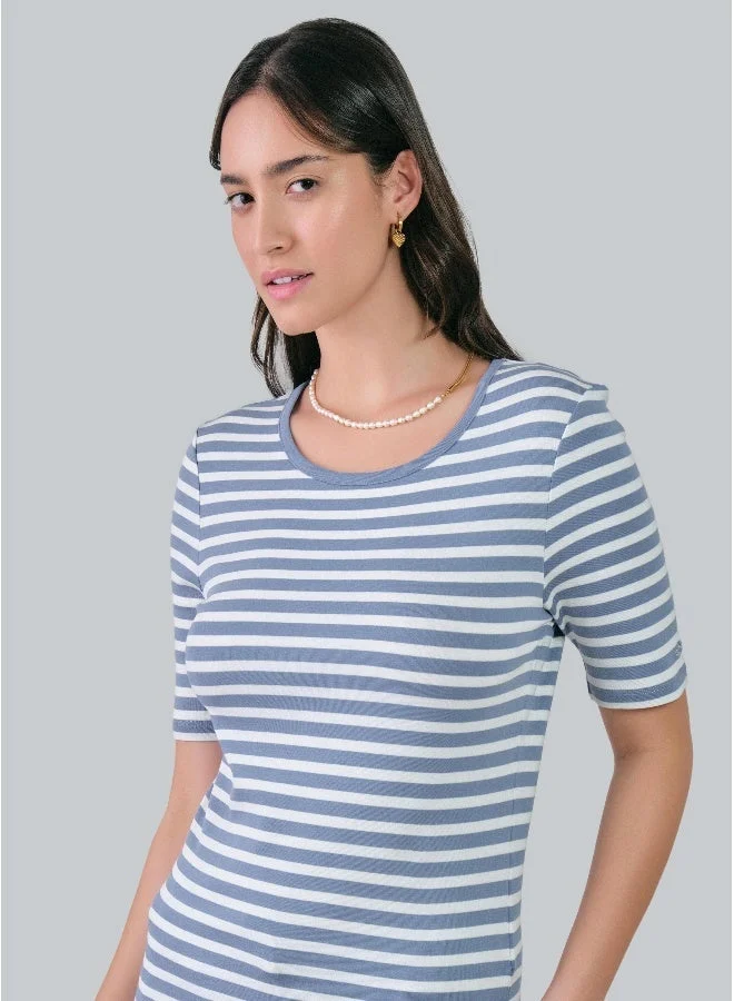 GANT Slim Striped 1X1 Ribbed T-Shirt