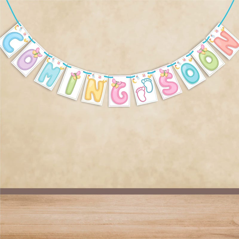 Wobbox Baby Shower Bunting Banner,Godh Bharai Caremony Banner, Baby Shower Decoration For a Memorable Celebration, Baby Shower Decorations Items-(FP1419) - Image 1