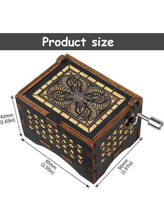 STORE 2508 Store2508 Wooden Vintage Hand Cranked Music Box - Can’T Help Falling In Love - Image 1