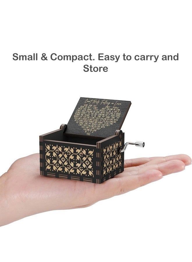 STORE 2508 Store2508 Wooden Vintage Hand Cranked Music Box - Can’T Help Falling In Love - Image 3