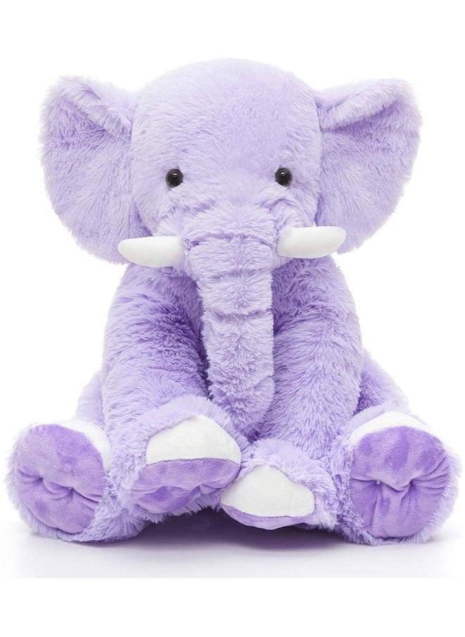 Elephant Plush Pillow, 45cm Stuffed Body Realistic Cute Co-sleeping Toy, Soft Backrest for Home Decor  - Image 1