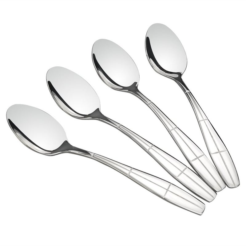 Eagrye Stainless Steel Flatware Dessert Spoons  Set Of 12 - Image 1