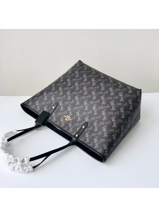 coachoutlet COACH bag for ladies Women's handbag Fashion City Tote Bag Versatile Large Capacity Large Size Shoulder Bag In Signature Canvas. - Image 3