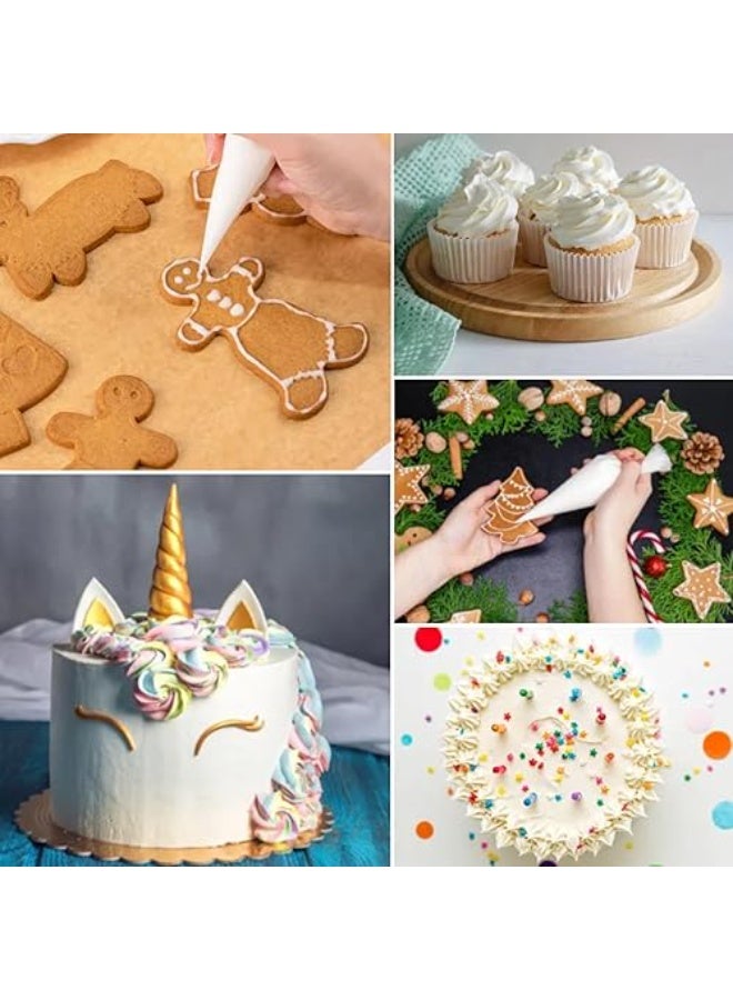 100-Piece Pastry Cake Bag White - Image 2