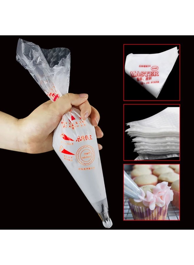 100-Piece Pastry Cake Bag White - Image 4