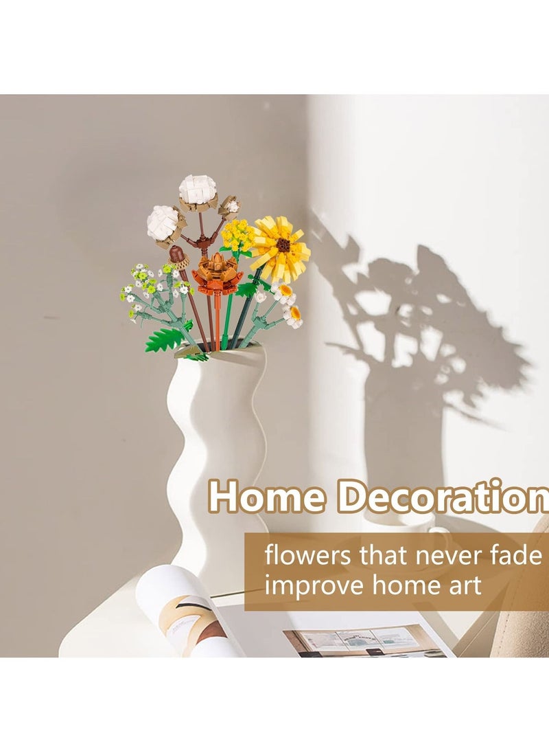 SYOSI Flowers Bouquet Building Kit Artificial Flower Blocks Set Toy for Adults Creative Botanical Collection Home Decor Birthday Gifts Girls  - Image 2