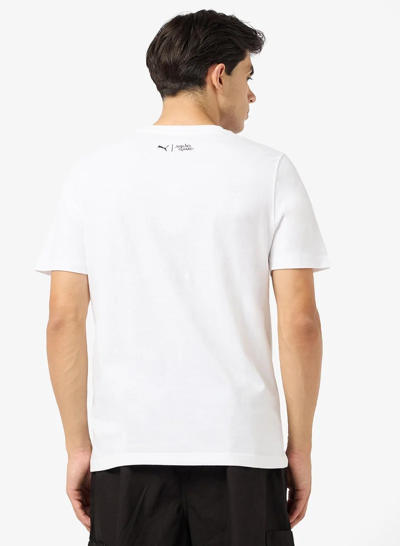 بوما تيشيرت جرافيك لعبة الحبار