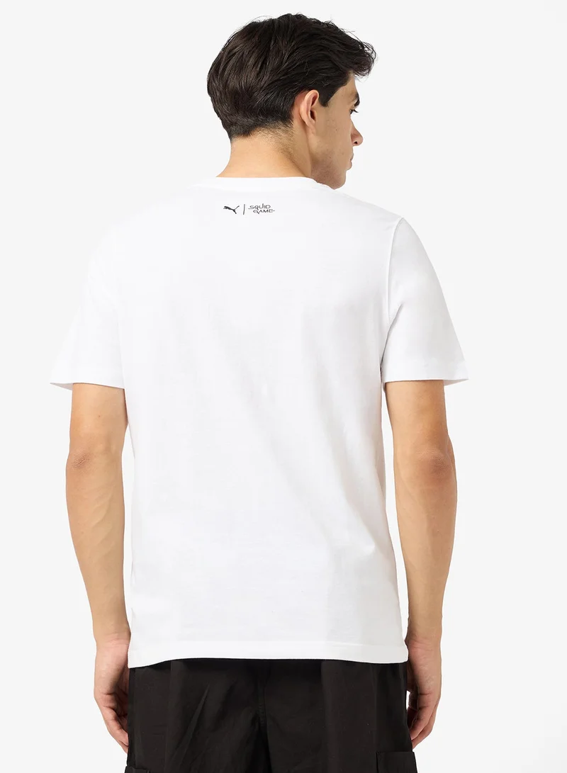 بوما تيشيرت جرافيك لعبة الحبار