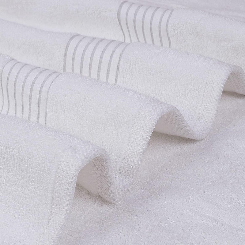 Utopia Towels 4 Piece Luxury Bath Towels Set, (27 x 54 Inches) 100% Ring Spun Cotton 600GSM, Lightweight and Highly Absorbent Quick Drying Towels for Bathroom, Gym, Spa, and Hotel (White)… - Image 3