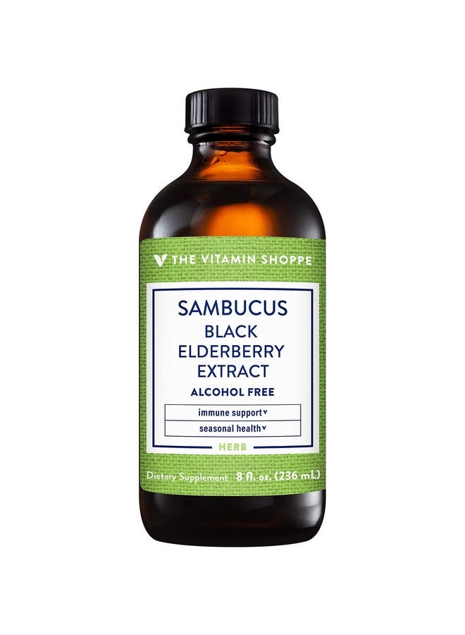 The Vitamin Shoppe Sambucus Black Elderberry Extract (8 Fluid Ounces Liquid) - Image 1