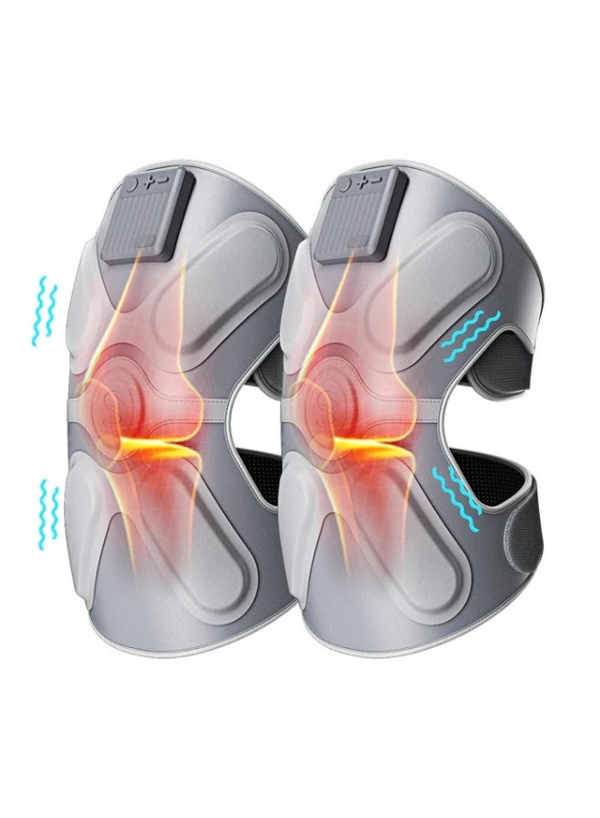 SKG Knee Massager with Heat and Vibration, Cordless Heated Knee Brace for Knee Pain Relief, Portable Knee Massager for Knee Shoulder Elbow Massage for Joint Pain Use at Home Office Outdoor, W3 PRO - Image 2