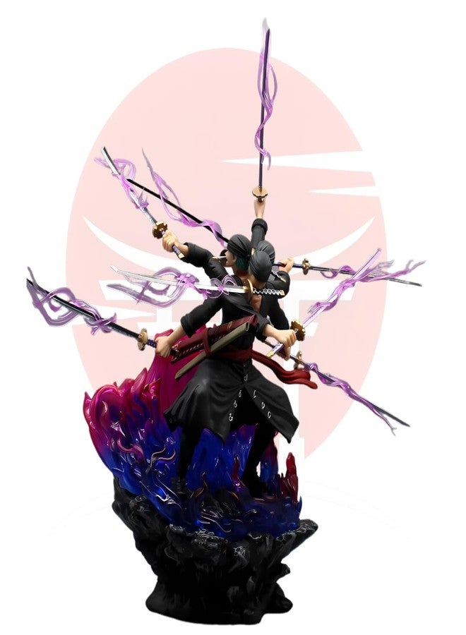 Realmkart Anime Action Figure 9 Sword Style Action Figures Ashura 24CM Figurine Samurai Anime Action Figure for Anime Gifts, Fans - Image 2