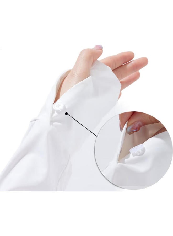 obsu Outdoor Sun Protection Clothing Anti-Uv Thin Breathable Ice Silk Light Blue Gray Sun Protection Clothing Short Section - Image 1