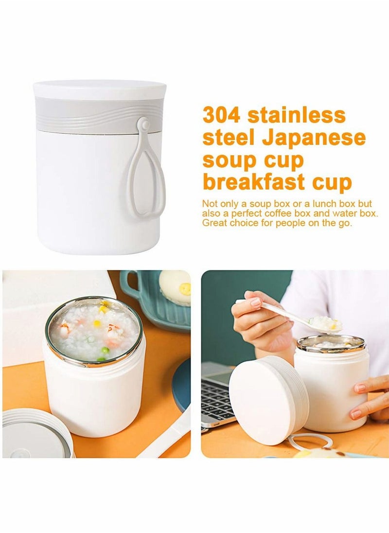 Excefore - Food Flask, 450 ml Food Flask for Hot Food, Insulated Food Containers with a Foldable Spoon - Image 1
