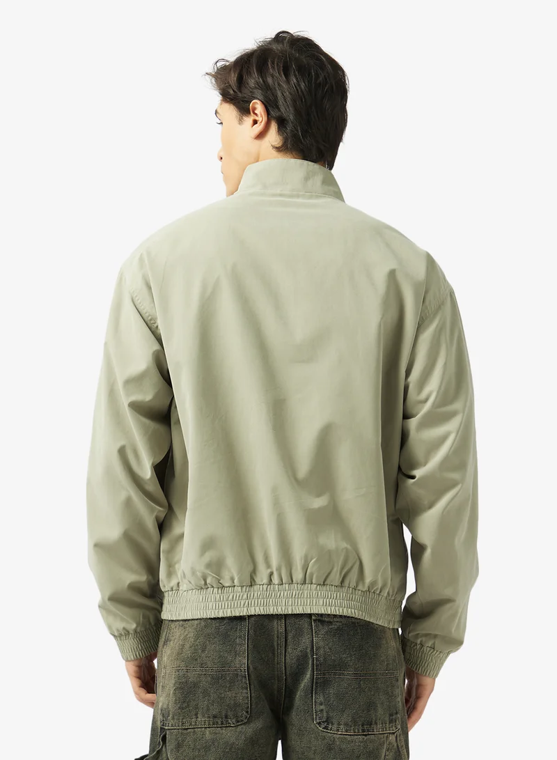 JACK & JONES Casual Stand Collar Bomber Jacket