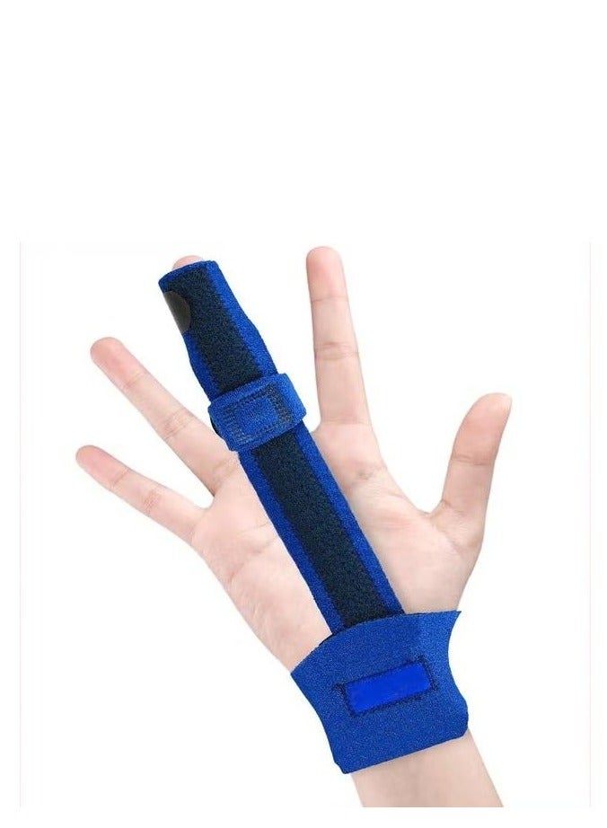 Finger Extension Splint for Trigger Finger Mallet Finger Finger Knuckle Immobilization Finger Fractures Wounds Post-Operative Care and Pain Relief Malleable Metallic Hand Splint Finger Support - Image 1