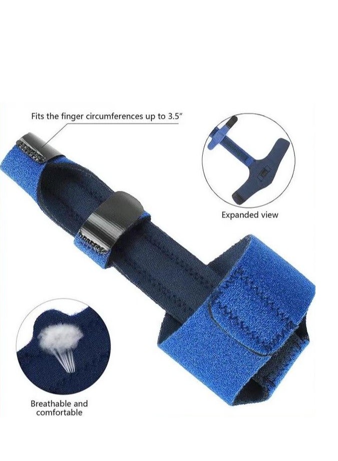 Finger Extension Splint for Trigger Finger Mallet Finger Finger Knuckle Immobilization Finger Fractures Wounds Post-Operative Care and Pain Relief Malleable Metallic Hand Splint Finger Support - Image 3