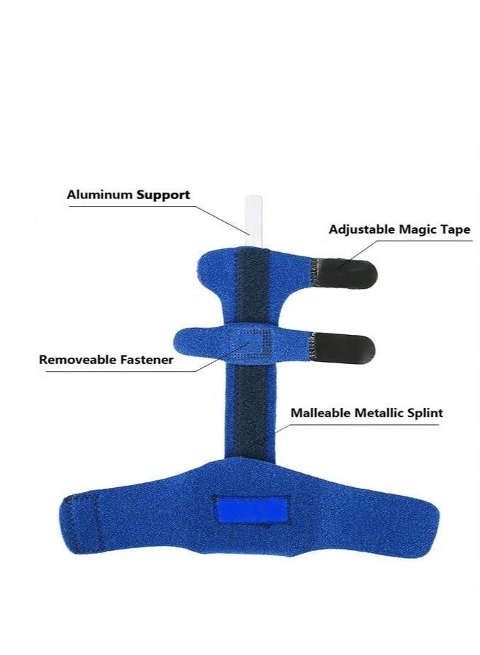 Finger Extension Splint for Trigger Finger Mallet Finger Finger Knuckle Immobilization Finger Fractures Wounds Post-Operative Care and Pain Relief Malleable Metallic Hand Splint Finger Support - Image 4