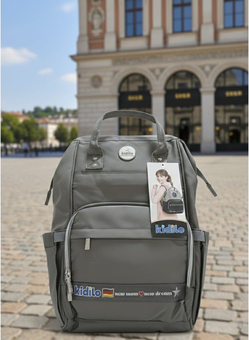 Kidilo Large Capacity Mommy Bag with Practical Waterproof Design, Includes Changing Mat and Compartments for Baby Essentials and Bottles - Image 1