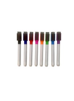 DECO A set of whiteboard pens + magnets + eraser + 8 colors 