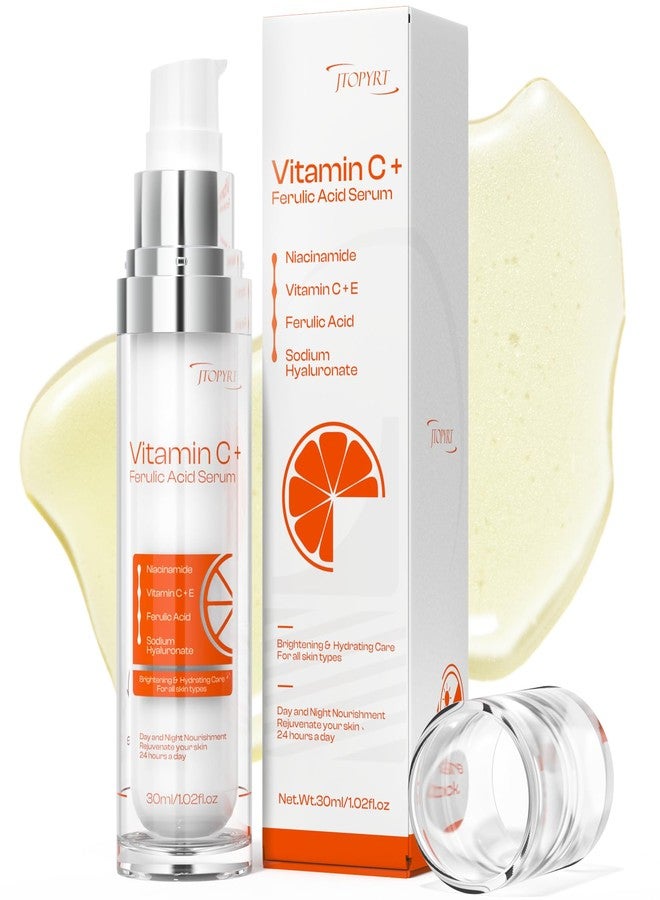 Jtopyrt Vitamin C Face Serum: Skin Tone and Wrinkle Reduction - Nighttime Routine for Radiant Complexion in Fashion Women - Image 1