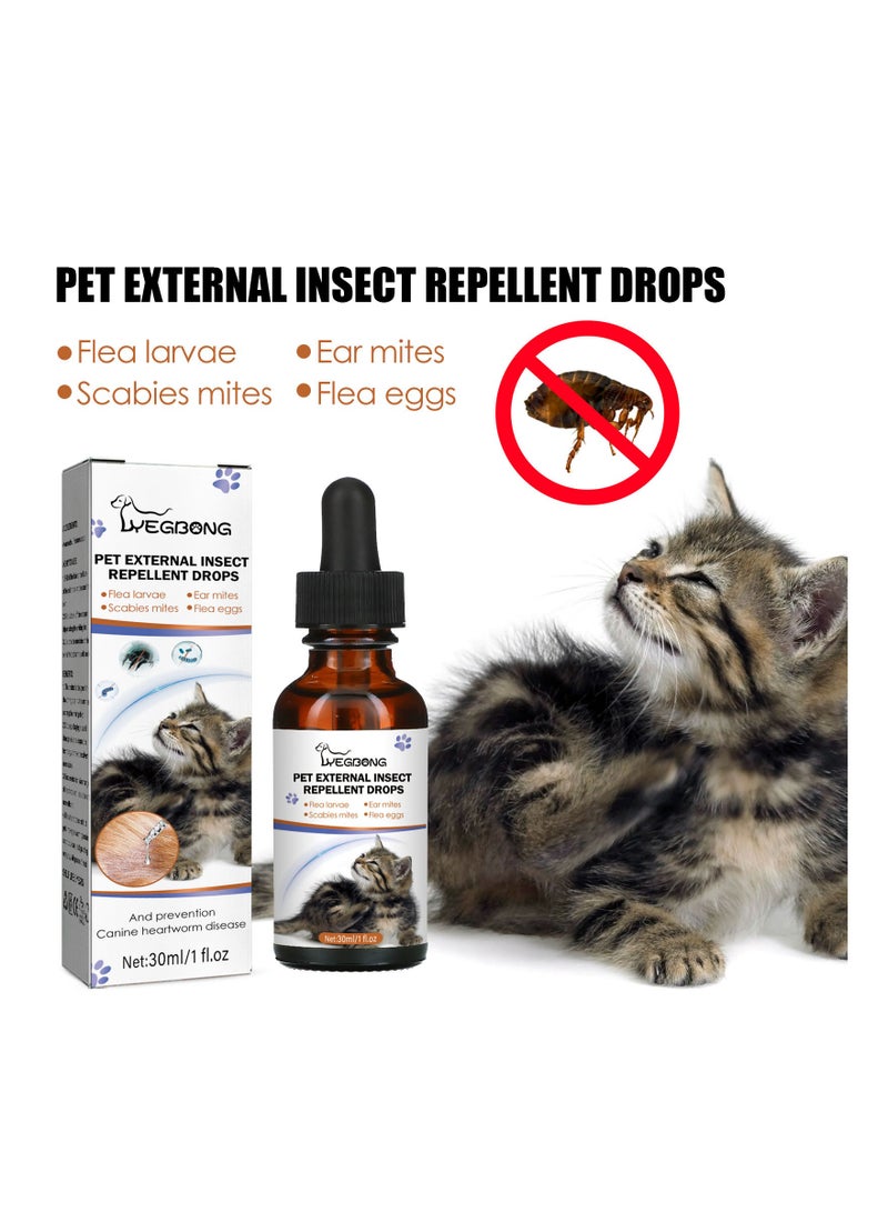ييبونغ 30 مل قطرات طاردة للحشرات الخارجية للحيوانات الأليفة - Image 1