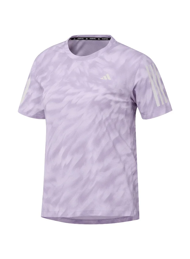 Adidas Adidas Otr Aop Tee W Purple Shirt (Short Sleeve) Other Shirts For Women