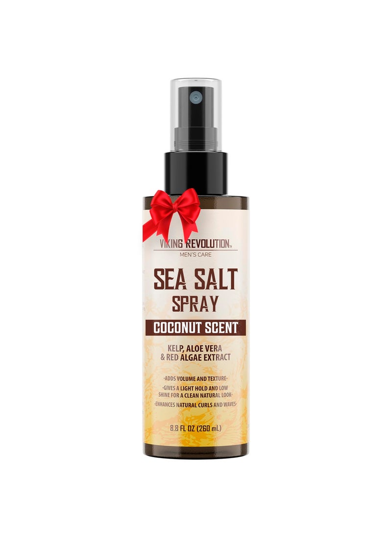 Viking Revolution Viking Revolution Coconut Sea Salt Spray for Hair - Men's Texturizing Spray with Kelp, Aloe Vera & Red Algae Extract - Adds Volume and Texture 