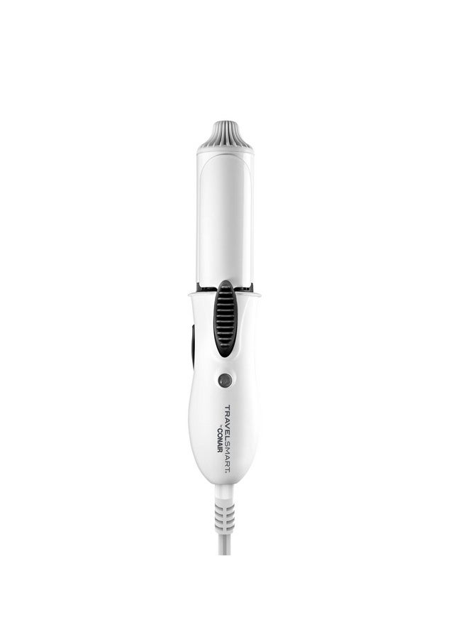 CONAIR - Conair Travel Curling Iron, Mini 1- Inch Ceramic Curling Iron in White by Travel Smart - Image 1