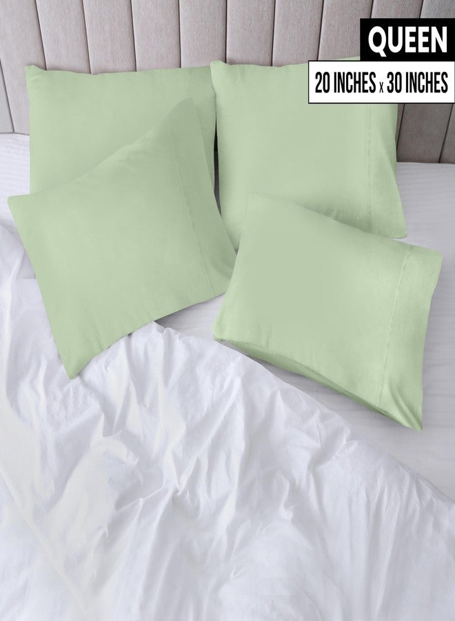 Utopia Bedding Queen Pillow Cases - Pack of 4 - Envelope Closure - Soft Brushed Microfiber Fabric - Shrinkage and Fade Resistant Pillow Covers Queen Size 20 X 30 Inches (Queen, Sage) - Image 2