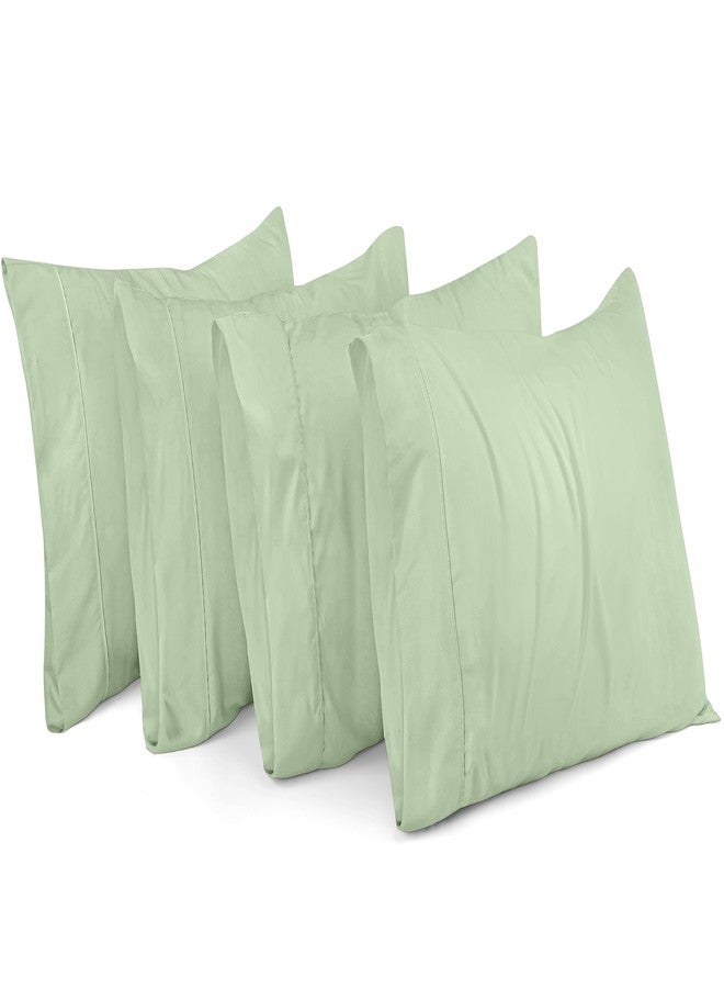 Utopia Bedding Queen Pillow Cases - Pack of 4 - Envelope Closure - Soft Brushed Microfiber Fabric - Shrinkage and Fade Resistant Pillow Covers Queen Size 20 X 30 Inches (Queen, Sage) - Image 1
