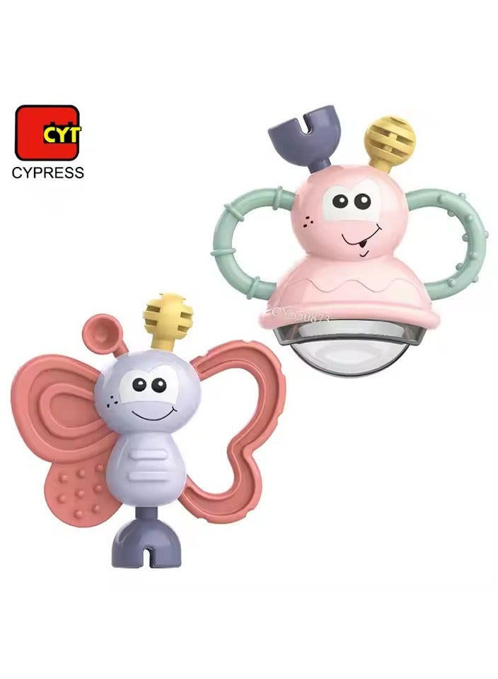 أم أتش دي لعبة خشخشة يدوية للأطفال بعمر 0-1 سنة تعليمية تعليمية مبكرة لإمساك العضاضة - Image 4