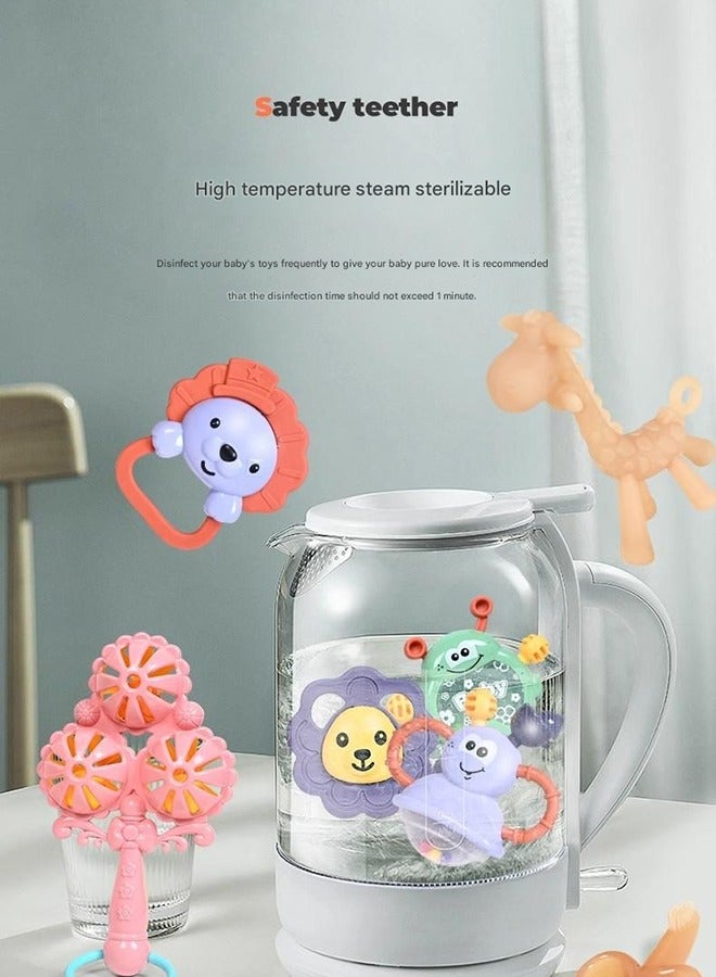 أم أتش دي لعبة خشخشة يدوية للأطفال بعمر 0-1 سنة تعليمية تعليمية مبكرة لإمساك العضاضة - Image 2