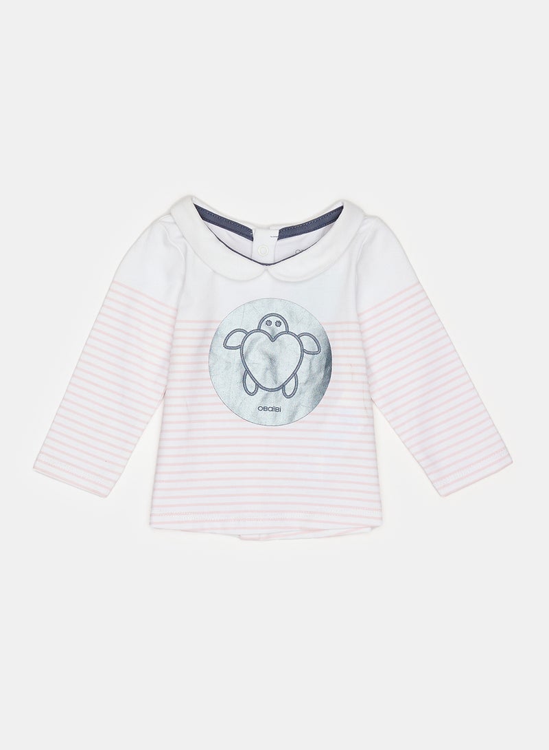 Okaidi OBaiBi By Okaidi Baby Girls Tshirt - Image 1