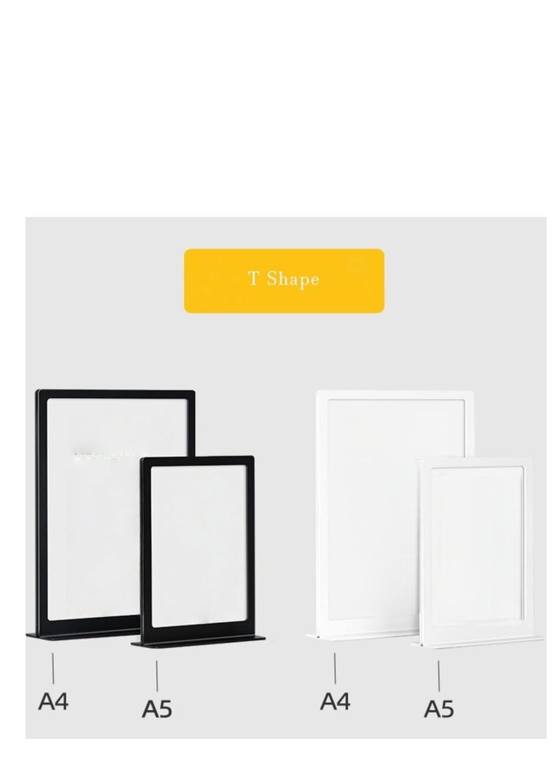 Eckek Carbon Steel Sign Holder, Slanted Menu Displays, Table Top Sign Stand - Image 5