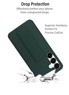 Waldic Samsung Galaxy S25 HAND HOLDER | Premium Silicone Magnetic Hand Grip Case Cover Designed for Samsung Galaxy S25 | Samsung Galaxy S25 Case Camera and Drop Protection Thin Protective Back Cover Case for Samsung Galaxy S25 - Green  - Image 4