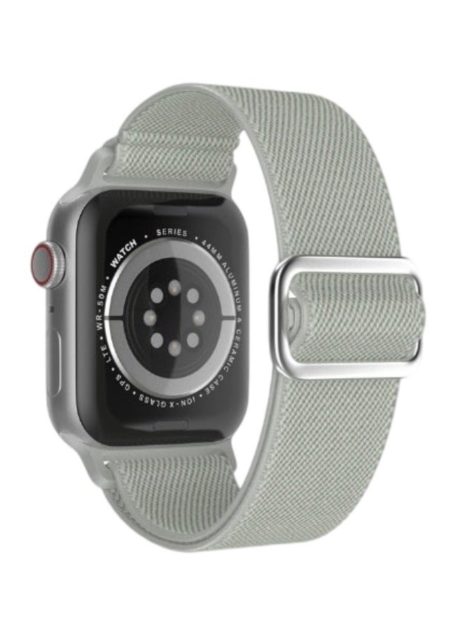 ترامكس حلقة سولو رمادية داكنة اللون رمادي غامق مطاطي منفرد متوافق مع سوار ساعة أبل للنساء والرجال 40 ملم 41 ملم 41 ملم 38 ملم 42 ملم، سوار معصم نايلون ناعم مضفر مرن لساعة iWatch Series 10 9 9 8 7 6 6 5 4 3 3 2 1 SE Ultra - Image 1