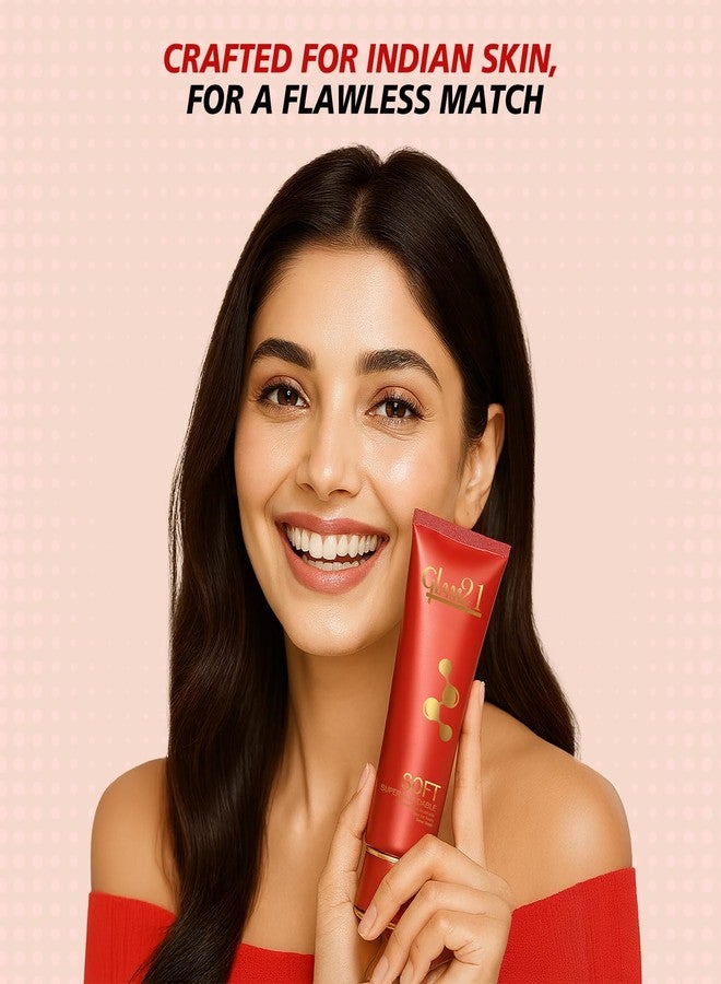 Glam 21 Glam21 Blendable Tube Foundation | Hides Skin Imperfections, Dark Spots, Fine lines | Lightweight | Suitable for All | 6 Shades Match Indian Skin Tones | 70gm |02-Natural - Image 4