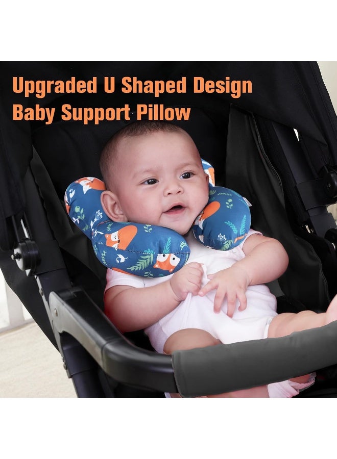 KAKIBLIN Baby Neck Pillow, Upgraded Baby Support Pillow,Baby Neck Support Pillow for Carseat, Newborn Neck Support for Car Seat,Pushchair,Travel - Image 3