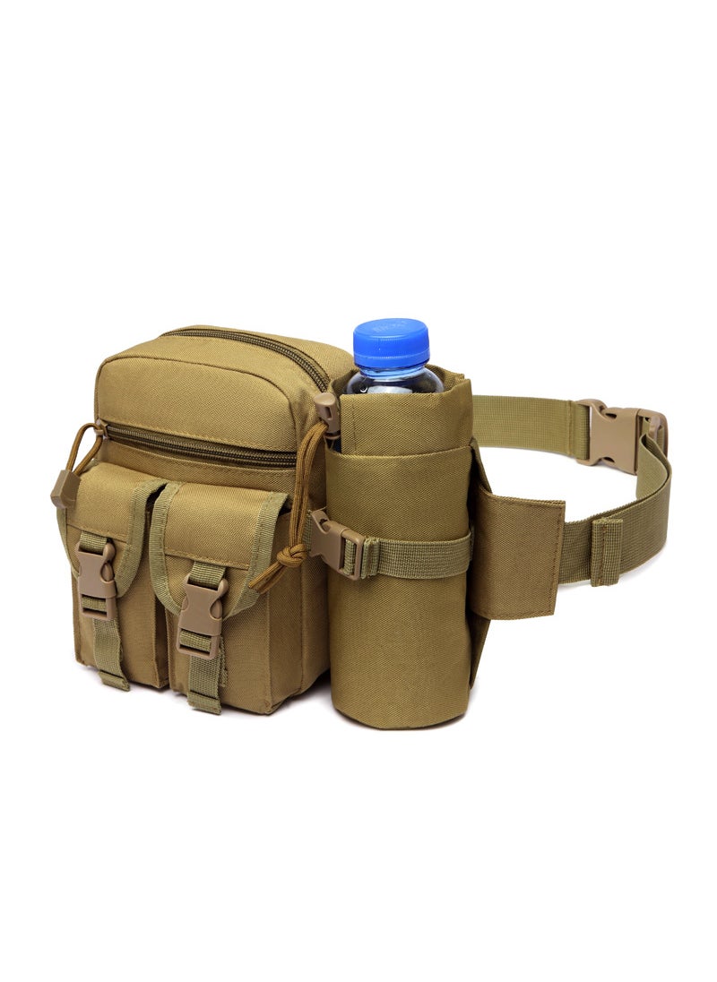Generic Outdoor Running Sports Waist Bag Hidden Hydration Bottle Waist Bag Sticky Anti-Theft Mobile Phone Fitness Walking Tactical Waist Mud/khaki 