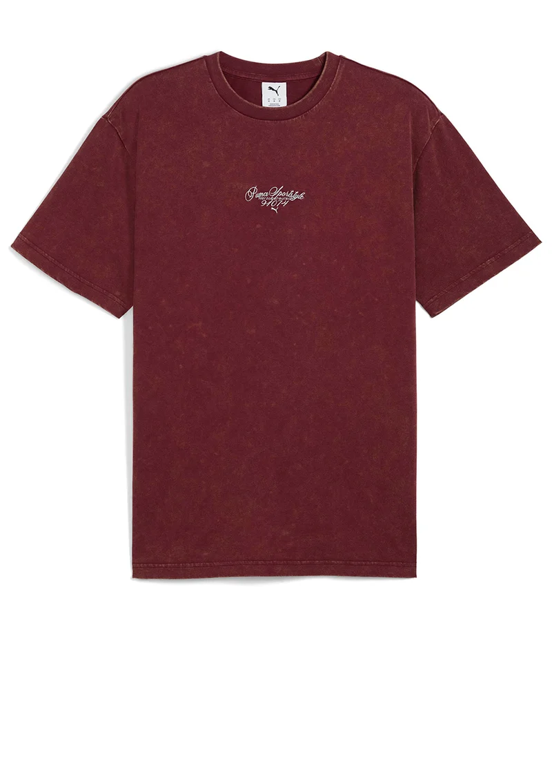 بوما Graphic Font Play Relaxed Washed T-Shirt