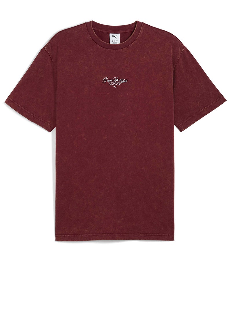 PUMA Graphic Font Play Relaxed Washed T-Shirt  - Image 1