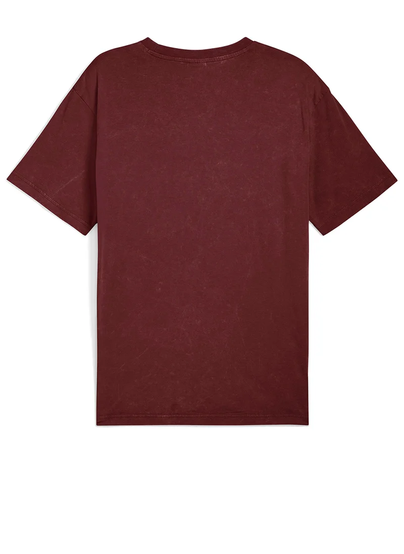 بوما Graphic Font Play Relaxed Washed T-Shirt