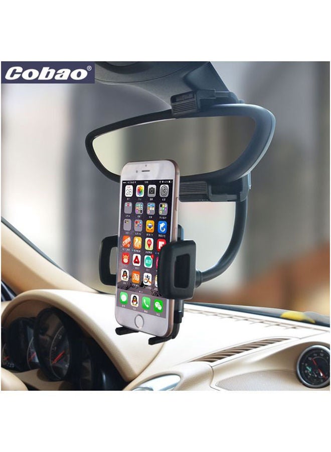 NIBEMINENT Car Rear View Mirror Mount Holder Black  - Image 4